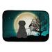 The Holiday Aisle® SantaAna Halloween Scary Briard Drying Mat Fabric | 0.2 H x 21 W x 14 D in | Wayfair 9363FC98867F43459B0384A1A55C8A2C