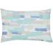 Highland Dunes Chavers Indoor/Outdoor Lumbar Pillow Polyester/Polyfill blend in Blue | 14 H x 24 W x 4 D in | Wayfair HLDS3359 40765385