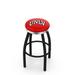 Holland Bar Stool NCAA 36" Swivel Bar Stool Upholstered/Metal in Black/Red/White | 36 H x 19 W x 19 D in | Wayfair L8B2C36UNevLV