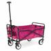 Seina Heavy Duty Compact Folding 150 Pound Capacity Outdoor Utility Cart Metal in Red | 18.5 H x 17.9 W x 29.5 D in | Wayfair SUW-200-RED