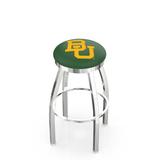 Holland Bar Stool NCAA Swivel Counter and Bar Stool Upholstered/Metal in Gray | 30 H x 18 W x 18 D in | Wayfair L8C2C25Baylor