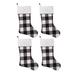 The Holiday Aisle® Hangright Buffalo Stocking Polyester in White | 18.7 H x 11.42 W in | Wayfair HR0406