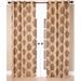 House of Hampton® Bridgeview Jute Burlap Damask Grommet Curtain Panel in Black | 84 H in | Wayfair HMPT1007 45358910