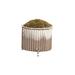 Global Views Corrugated Bamboo Cachepot Metal in Gray | 7.5 H x 8.5 W x 8.5 D in | Wayfair 9.91952