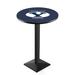 Holland Bar Stool NCAA 36" Pub Table Metal in Blue/Black | 36 H x 28 W x 28 D in | Wayfair L217B3628BrigYn