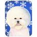 The Holiday Aisle® The Holiday Aisle Ashlynn Bichon Frise Glass Cutting Board Glass | 0.15 H x 11.25 W in | Wayfair