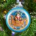 The Holiday Aisle® Christmas Arrival Glass Ornament Holiday Splendor Collection Glass in Blue | 3.5 H x 3 W x 1 D in | Wayfair