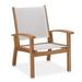 Highland Dunes Aadvik Outdoor Arm Chair Wood in Brown | 35 H x 28 W x 28 D in | Wayfair 899D14C136B24EAFA88D0CE6BDA055C3