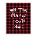 Harriet Bee 'Oh the Places You'll Go' Plaid Canvas Art Wood in Brown | 19 H x 13 W x 0.5 D in | Wayfair HRBE1259 44215199