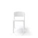 Tarrison Sevan Stacking Patio Dining Side Chair Plastic/Resin in White | 30 H x 20.5 W x 17.5 D in | Wayfair AS29200A