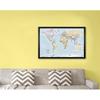 Home Magnetics Framed Magnetic Travel World Map | 22 H x 33 W x 1 D in | Wayfair HM3322MW-BLUE