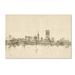 Trademark Fine Art San Francisco Skyline Sheet Music by Michael Tompsett Graphic Art on Wrapped Canvas Canvas | 16 H x 24 W x 2 D in | Wayfair