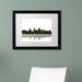 Trademark Fine Art 'Anchorage Alaska Skyline' Framed Graphic Art on Canvas Canvas, Wood | 11 H x 14 W x 0.5 D in | Wayfair MW0038-B1114MF