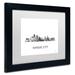 Trademark Fine Art 'Kansas City Missouri Skyline WB-BW' Framed Graphic Art on Canvas Canvas, Wood | 11 H x 14 W x 0.5 D in | Wayfair MW0447-B1114MF