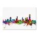 Trademark Fine Art Melbourne Skyline by Michael Tompsett Graphic Art on Wrapped Canvas Canvas | 12 H x 19 W x 2 D in | Wayfair MT0776-C1219GG