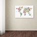 Trademark Fine Art 'World Map of Dogs 2' Graphic Art Print on Canvas Canvas | 12 H x 19 W x 2 D in | Wayfair MT0731-C1219GG