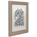 Trademark Fine Art 'Harrington the Horse' Framed Graphic Art Print on Canvas Canvas, in Black/Green/White | 17.25 H x 14.25 W x 0.75 D in | Wayfair