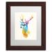 Trademark Fine Art "Sunny Stag" by Robert Farkas Framed Graphic Art Canvas | 14 H x 11 W x 0.75 D in | Wayfair ALI2250-W1114MF