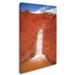 Trademark Fine Art "Red Dirt Waterfall" by Pierre Leclerc Photographic Print on Wrapped Canvas Canvas | 19 H x 12 W x 2 D in | Wayfair