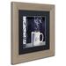 Trademark Fine Art Cafe Blue I by Color Bakery - Picture Frame Graphic Art Print on Canvas Canvas | 11 H x 11 W x 0.5 D in | Wayfair