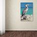 Trademark Fine Art 'Blue Heron' Photographic Print on Wrapped Canvas Canvas | 19 H x 12 W x 2 D in | Wayfair ALI17907-C1219GG