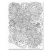 Trademark Fine Art 'Floral 46' Drawing Print on Wrapped Canvas in Black/Gray/White | 19 H x 14 W x 2 D in | Wayfair ALI12935-C1419GG