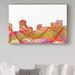 Trademark Fine Art 'New Orleans Louisiana Skyline Swirl' Graphic Art Print on Wrapped Canvas Canvas | 12 H x 19 W x 2 D in | Wayfair