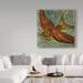 Trademark Fine Art John W. Golden Bird Collage - Wrapped Canvas Graphic Art Print Canvas in Blue/Brown/Green | 14 H x 14 W x 2 D in | Wayfair