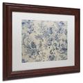 Trademark Fine Art 'Toile Fabrics I' Framed Graphic Art Canvas | 16 H x 20 W x 0.5 D in | Wayfair ALI4439-B1114MF