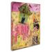 Trademark Fine Art 'Big Eyed Girl Pink Elephant Circus' Print on Wrapped Canvas Canvas | 19 H x 14 W x 2 D in | Wayfair ALI8180-C1419GG