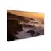 Trademark Fine Art 'Oregon Shore Acres SP Dusk' Photographic Print on Wrapped Canvas Canvas | 12 H x 19 W x 2 D in | Wayfair ALI17844-C1219GG