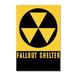 Trademark Fine Art 'Fallout Shelter' Graphic Art Print on Wrapped Canvas Canvas | 19 H x 12 W x 2 D in | Wayfair ALI18252-C1219GG