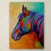 Trademark Fine Art 'Casino Bay Horse 1' Print on Wrapped Canvas Canvas | 19 H x 14 W x 2 D in | Wayfair ALI15312-C1419GG