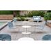 iSiMAR Olivo Lounge w/ Cushion, Polyester in Gray/White/Blue | 29.3 H x 33.4 W x 31 D in | Outdoor Furniture | Wayfair 8083_IW_VS