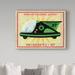 Trademark Fine Art 'Patrol Craft Green' Graphic Art Print on Wrapped Canvas in Black/Green/Red | 14 H x 19 W x 2 D in | Wayfair ALI30676-C1419GG