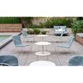 iSiMAR Olivo Lounge w/ Cushion, Polyester in Gray/White/Blue | 29.3 H x 33.4 W x 31 D in | Outdoor Furniture | Wayfair 8083_IW_VH