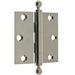 idh by St. Simons 3" H x 3" W Butt/Ball Bearing Pair Door Hinge, Wood in Gray | 3 H x 3 W x 0.12 D in | Wayfair 80101-026