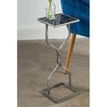 Ivy Bronx Luong End Table Glass in Gray | 22 H x 8 W x 8 D in | Wayfair 5934AF38D61A455C9480DAF3FEFC7B58