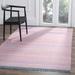 Orange 48 x 0.35 in Indoor Area Rug - Dakota Fields Liara Stripped Handwoven Cotton Purple/Area Rug Viscose | 48 W x 0.35 D in | Wayfair