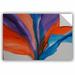 ArtWall Patricia Coulter Triumphant Removable Wall Decal Vinyl in Blue/Indigo/Orange | 12 H x 18 W in | Wayfair 0cou006a1218p