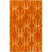 Yellow 108 x 0.3 in Area Rug - Ivy Bronx Glennon Geometric Handmade Tufted Wool Orange/Gold Area Rug Wool | 108 W x 0.3 D in | Wayfair