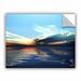 ArtWall Quiet Reflections by Ken Kirsh Removable Wall Decal Canvas/Fabric in Blue/Orange | 14 H x 18 W in | Wayfair 0kir009a1418p