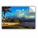 ArtWall Golden Light on Hanalei by Kathy Yates Photographic Print Removable Wall Decal Vinyl in Blue/Green | 12 H x 18 W in | Wayfair 0yat052a1218p