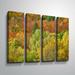 Loon Peak® 'Autumn Woods' Photographic Print Multi-Piece Image on Canvas Metal in Green | 24 H x 32 W x 2 D in | Wayfair