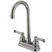 Kingston Brass Royale Double Handle Kitchen Faucet w/ Accessories, Ceramic in Gray | Wayfair KB8491FL