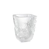 Lalique Pivoines Crystal Table Vase Crystal in Brown | 5.51 H x 4.72 W x 4.72 D in | Wayfair 10708700