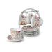 Lorren Home Trends 4 Piece Teacup & Saucer Set Porcelain/Ceramic in Pink | 3.25 H in | Wayfair 230-5678