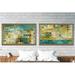 Latitude Run® Tile Art on Canvas #5 2016 - 2 Piece Picture Frame Panoramic Graphic Art Print Set on Acrylic in Green/Yellow | Wayfair