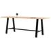 KFI Studios Midtown Solid Wood Breakroom Table Wood/Metal in White | 41 H x 120 W x 36 D in | Wayfair F36120-BMT3696-41-10776