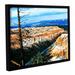 Loon Peak® Mountain Tops Sky Framed Painting Print on Wrapped Canvas in Blue/Brown | 8 H x 10 W x 2 D in | Wayfair LOON8856 33605310